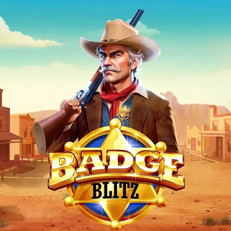 Badge Blitz logo – Slots by Pragmatic Play at Duffspin Casino