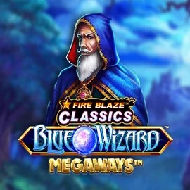 Fire Blaze Blue Wizard Megaways casino game by Rarestone Gaming – featured logo at Duffspin Casino